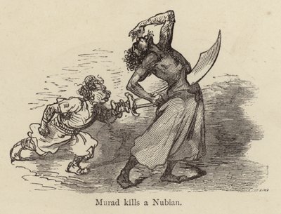 Murad Kills a Nubian by Gustave after Dore